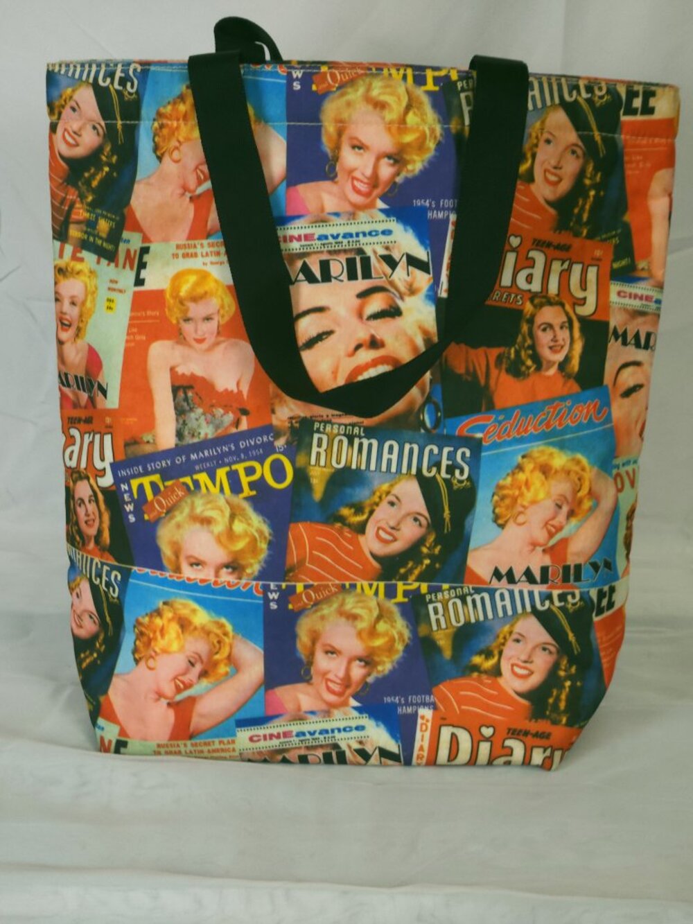Marilyn Monroe Vintage Cover Collage Tote Bag